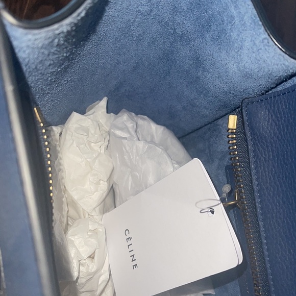 CELINE luggage micro tote navy blue NWT - Picture 4 of 9
